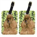 Carolines Treasures Carolines Treasures SS8809BT Cocker Spaniel Luggage Tag - Pair 2; 4 x 2.75 In. SS8809BT